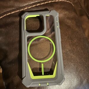 Rugged Gray and Green Phone Case